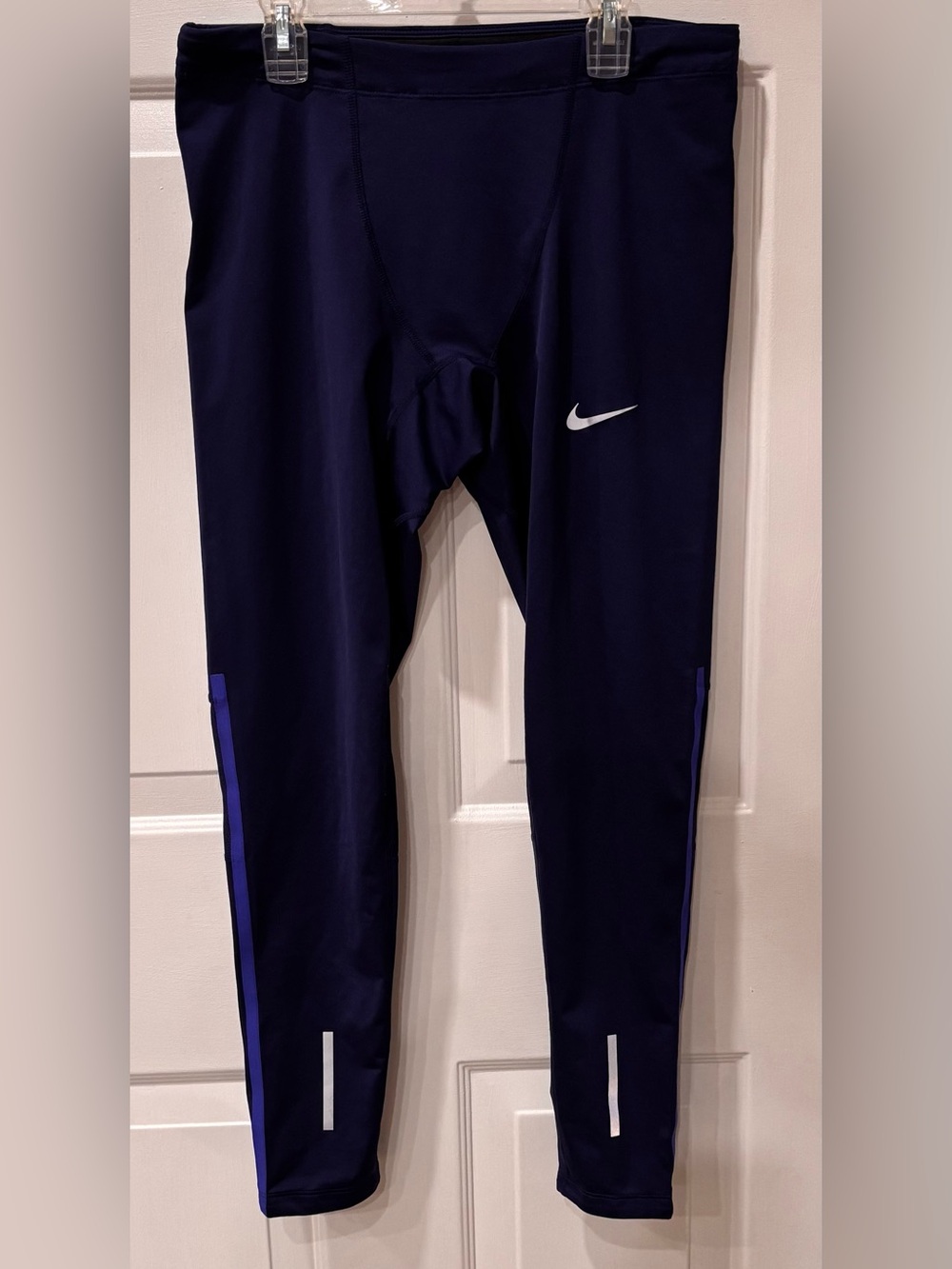 Nike Element Shield Women’s Running Tights Blue Sz XXL Leggings REFLECTIVE EUC